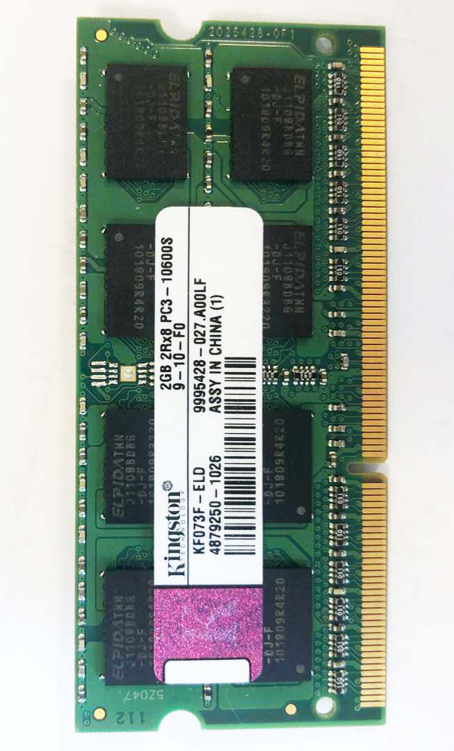 رم لپ تاپ دل  Dell Inspiron Laptop N5010 Ram   مدل 1333 DDR3 PC3 10600S MHz ظرفیت 2گیگابایت
